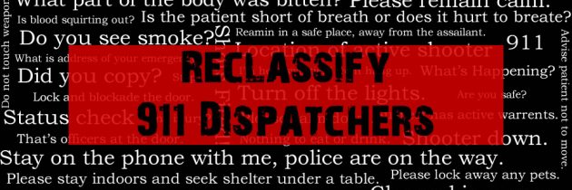 Take Action – 911 Dispatcher Reclassification